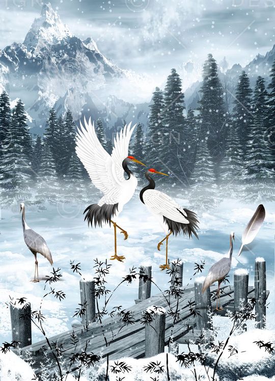 定位简尚复古冰雪印花华亿平台图片