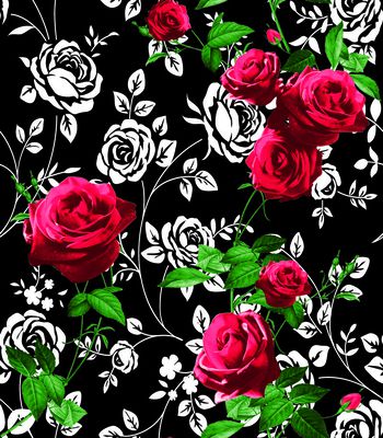 535010-时尚玫瑰花纹