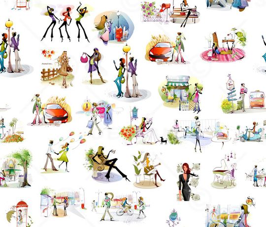 时尚卡通印花华亿平台图片