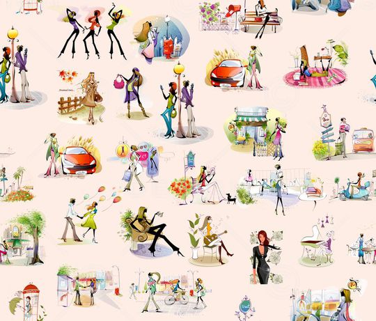 时尚卡通印花华亿平台图片