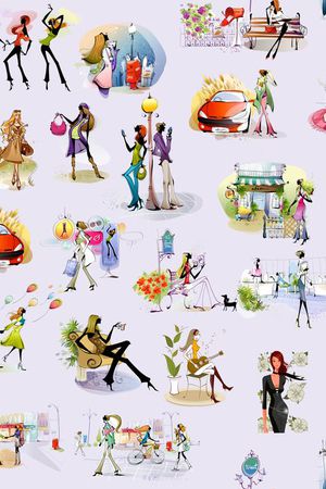 时尚卡通印花华亿平台图片