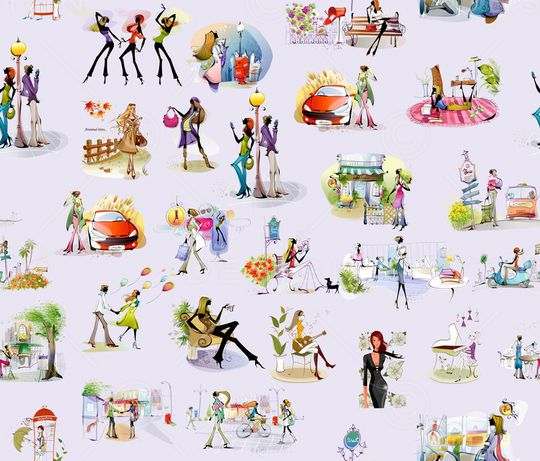 时尚卡通印花华亿平台图片