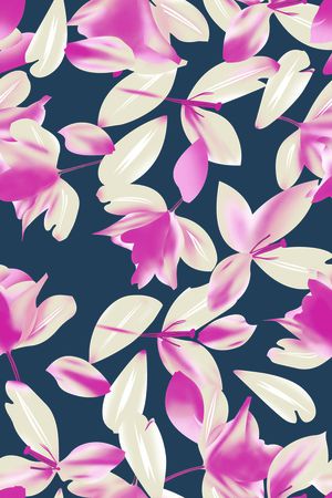 抽象红叶子印花华亿平台图片