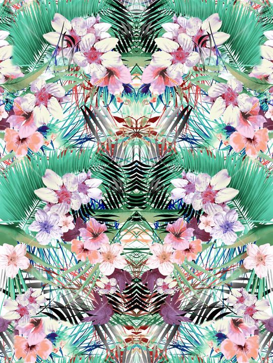 对称花印花华亿平台图片