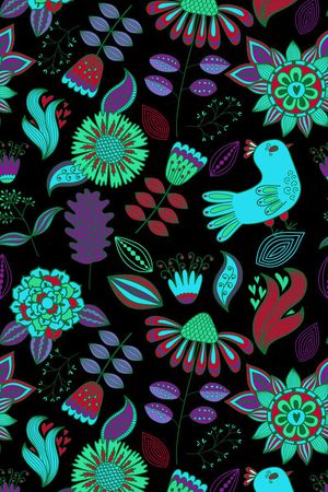 花卉传统印花印花华亿平台图片