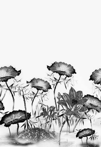 535115-原创定位时尚立体金属雕刻荷塘卫衣男