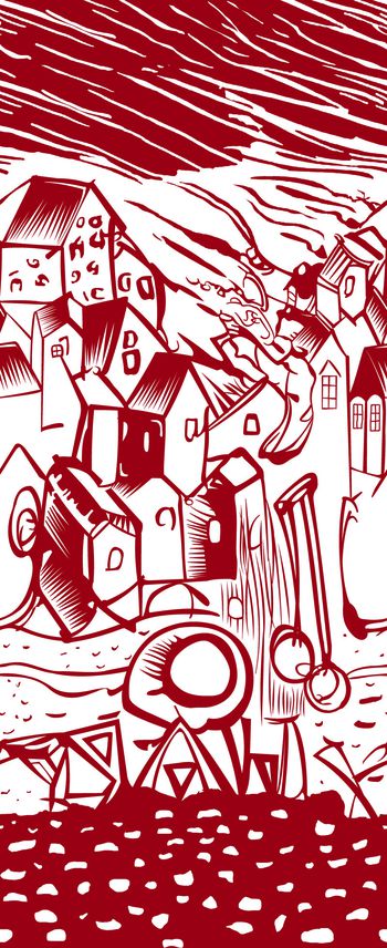 535131-时尚手绘房子