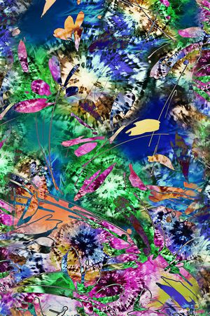 抽象印花华亿平台图片