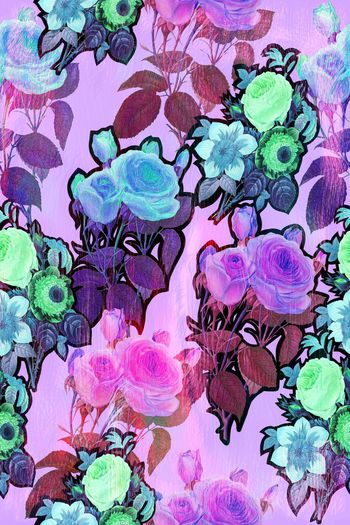 535224-时尚大牌流光溢彩时尚花卉