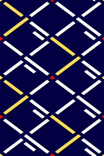 535227-抽象几何格子男装毛衣图案