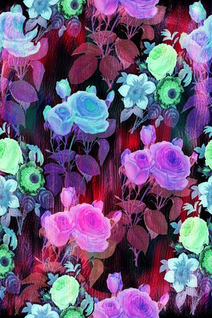 花卉印花华亿平台图片