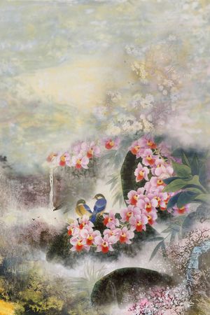 中国风印花华亿平台图片