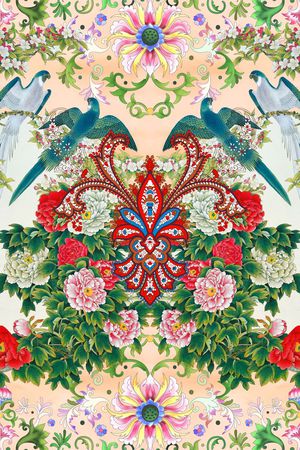 中国风印花华亿平台图片