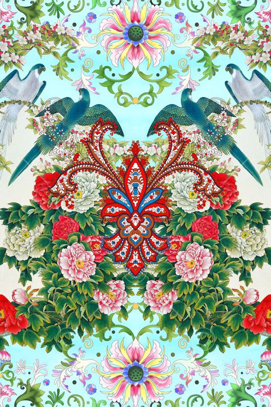 中国风印花华亿平台图片