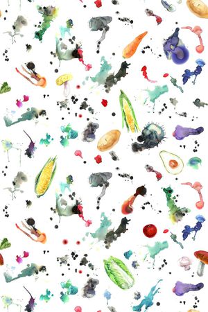 水墨印花华亿平台图片