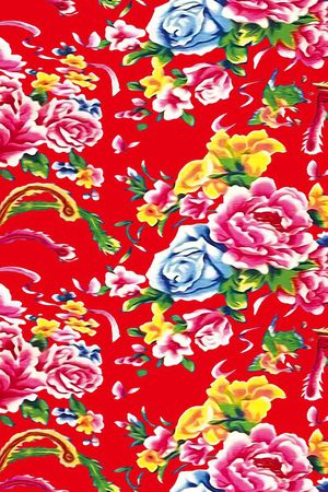 复古印花华亿平台图片