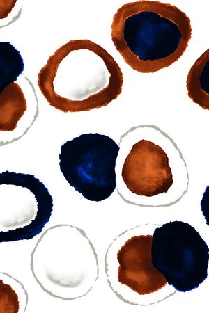 晕染水墨印花华亿平台图片