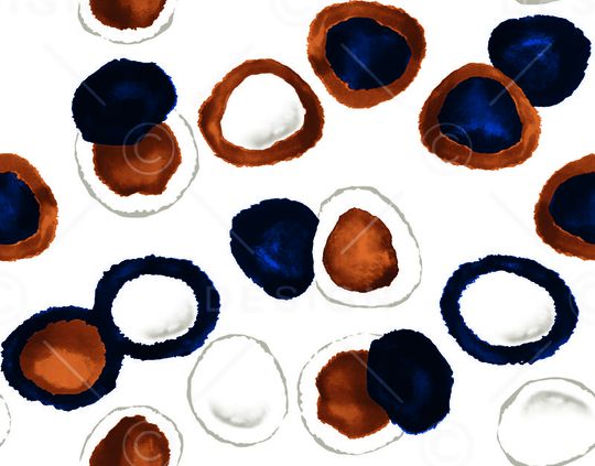 晕染水墨印花华亿平台图片