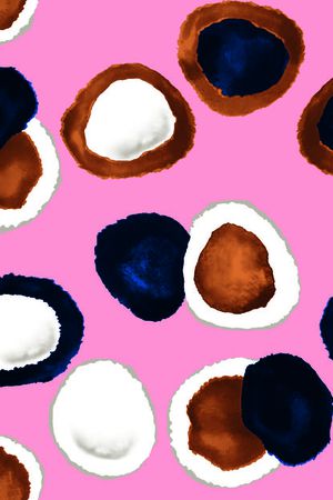 晕染水墨印花华亿平台图片