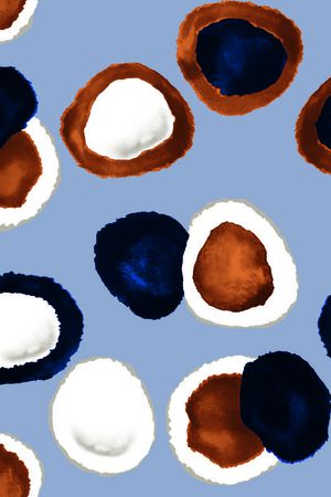 晕染水墨印花华亿平台图片