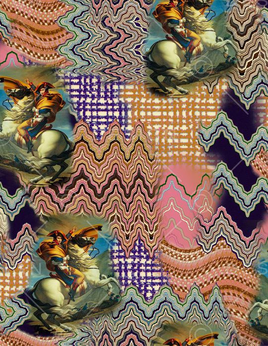 拿破仑印花印花华亿平台图片