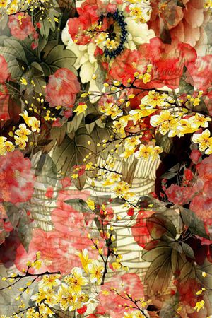 抽象背景印花华亿平台图片