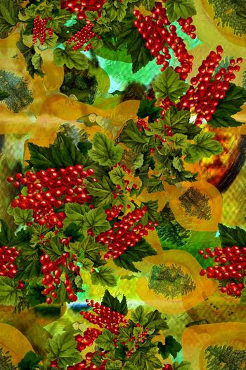 红色粒子印花华亿平台图片