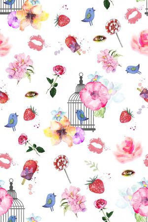 草莓印花华亿平台图片