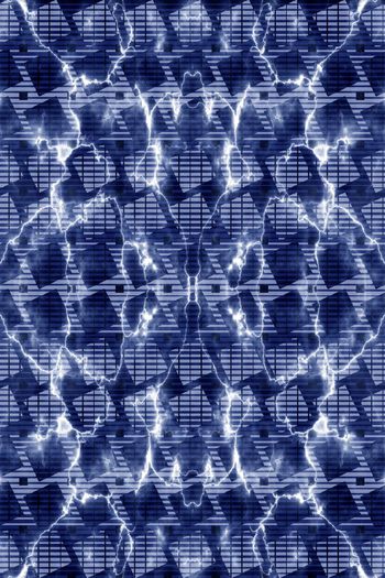 535609-抽象闪电纹理格子男装羽绒服图案