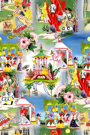 抽象印花华亿平台图片