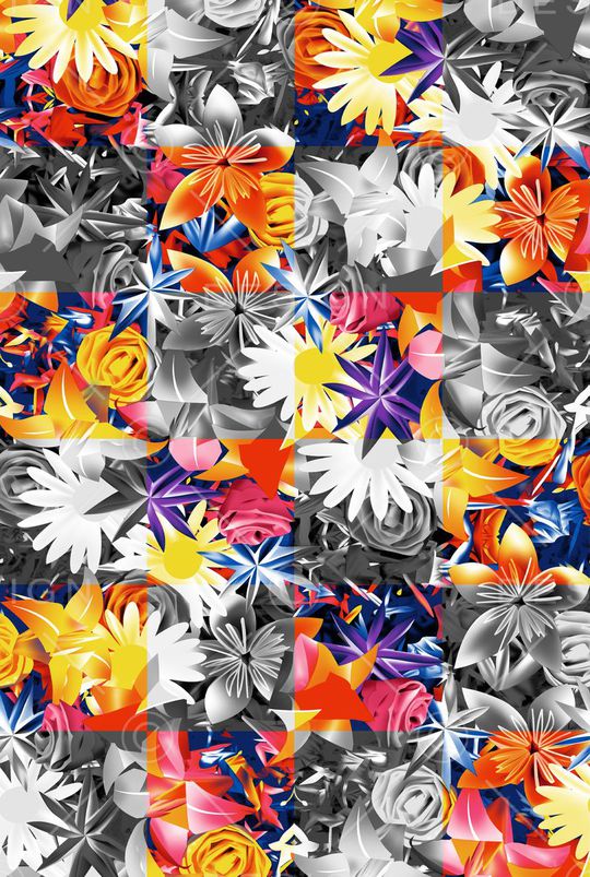 格子印花华亿平台图片