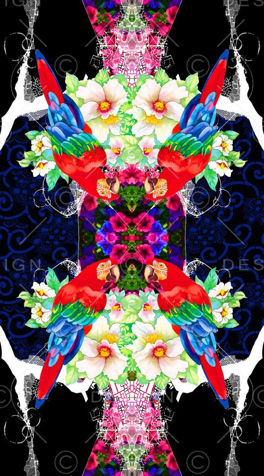 抽象印花华亿平台图片