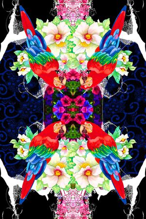 抽象印花华亿平台图片