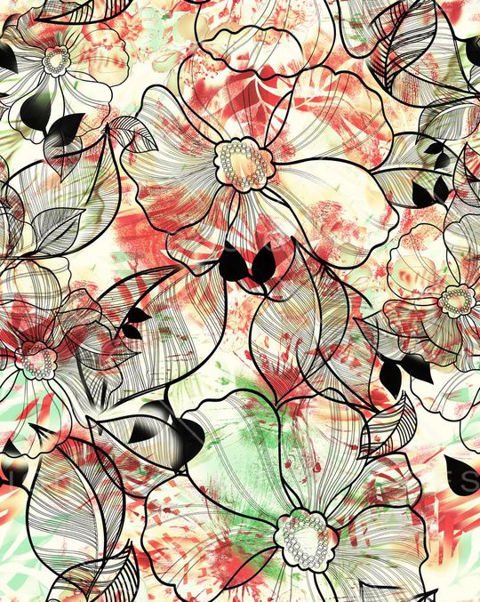 休闲风印花华亿平台图片