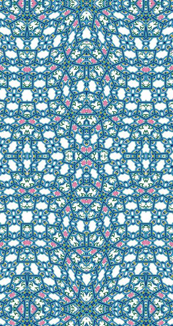 535801-中国花纹华亿平台图案青花编织纹花卉组合