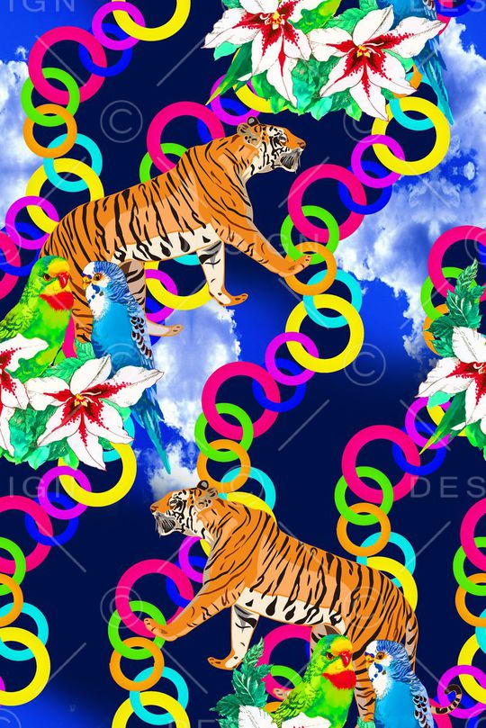 抽象印花华亿平台图片