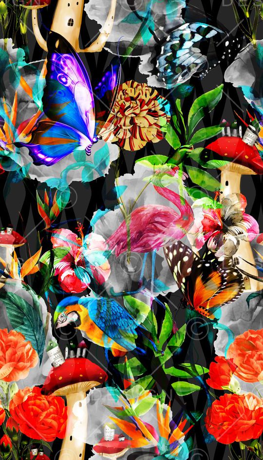 抽象印花华亿平台图片