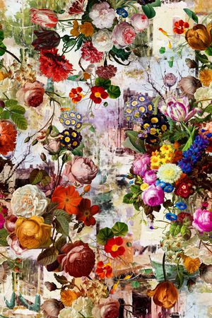 风景画印花华亿平台图片