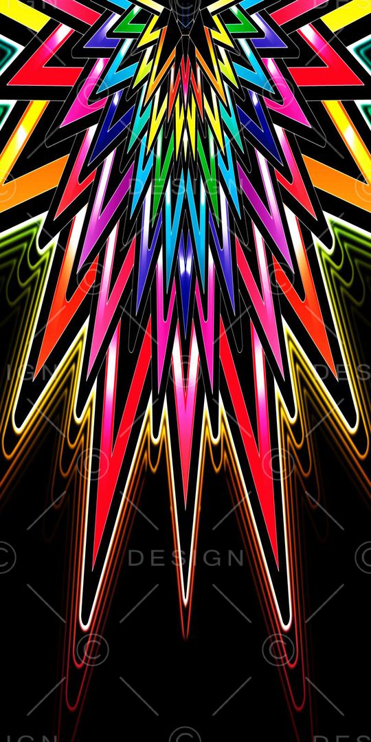 抽象 线条 放射 色块印花华亿平台图片