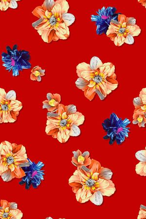 花卉印花华亿平台图片