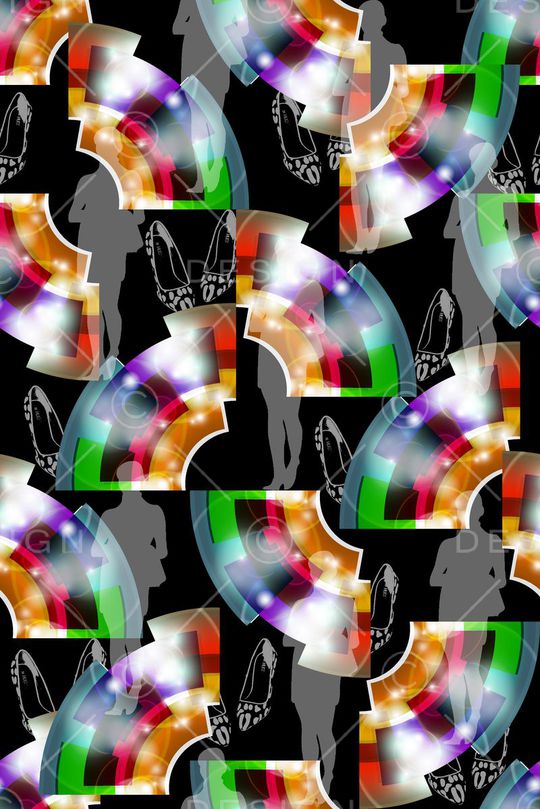 抽象印花华亿平台图片