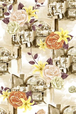 抽象印花华亿平台图片