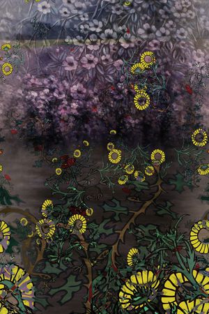 暗色系印花华亿平台图片