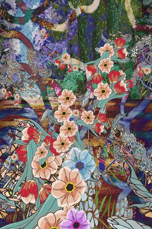 定位花系列印花华亿平台图片