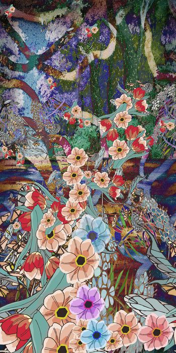 定位花系列印花华亿平台图片