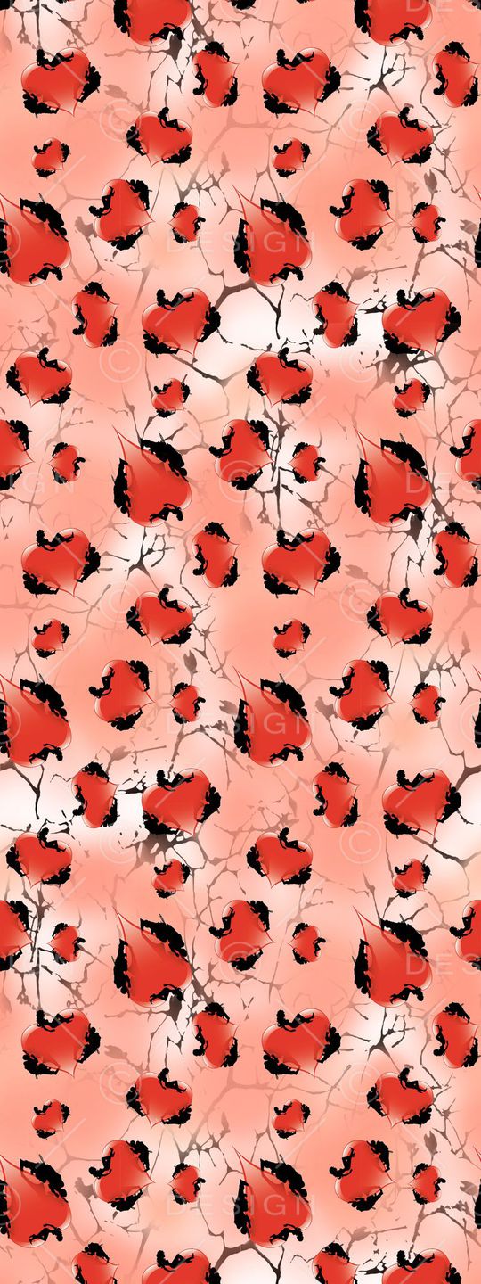 红心  抽象 几何印花华亿平台图片