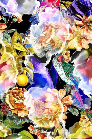 抽象印花华亿平台图片