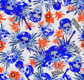 536190-摇滚骷髅头男装/大男孩时尚华亿平台 