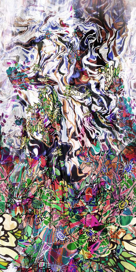 抽象条纹印花华亿平台图片