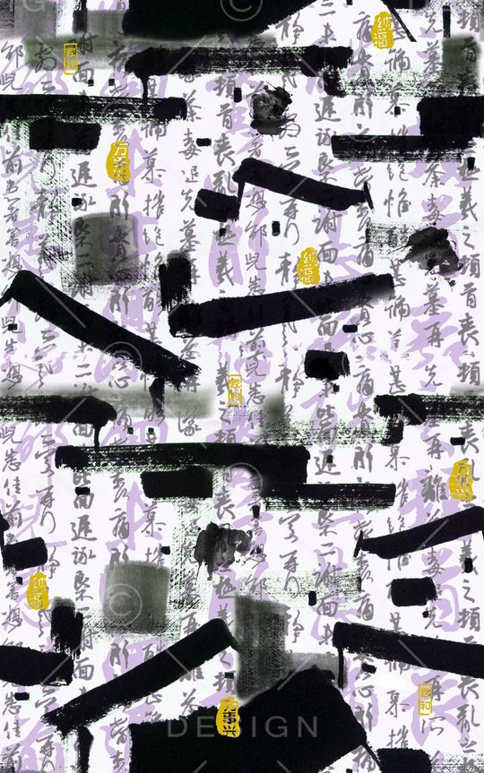 笔触印花华亿平台图片